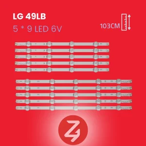 بک لایت تلویزیون ال جی مدل 49LB
