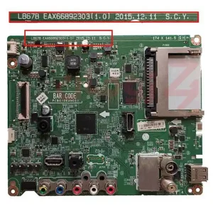 برد مین تلویزیون ال جی 49LH510V